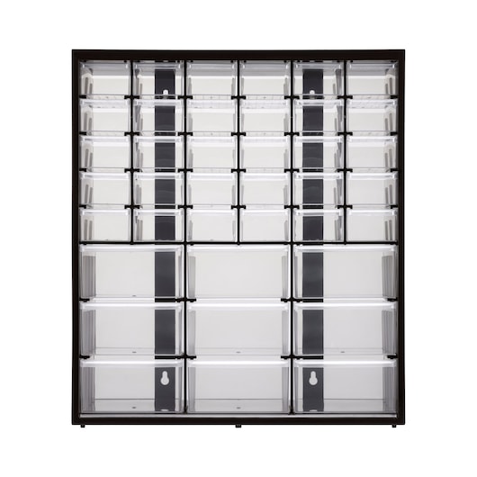 Bin de armazenamento multi-uso com 30 gavetas pequenas e 9 gavetas grandes