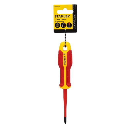 Chave de Fenda STANLEY® Phillips Isolado 1000v PH1x80mm
