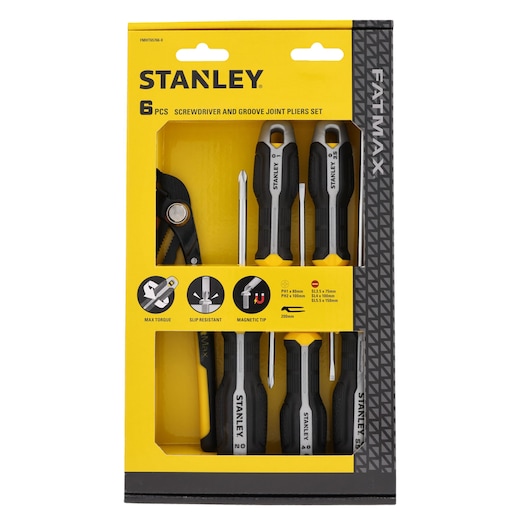 Conjunto Chaves de Fenda STANLEY® Plano/Phillips/Alicate Pico de Loro - 7 Peças