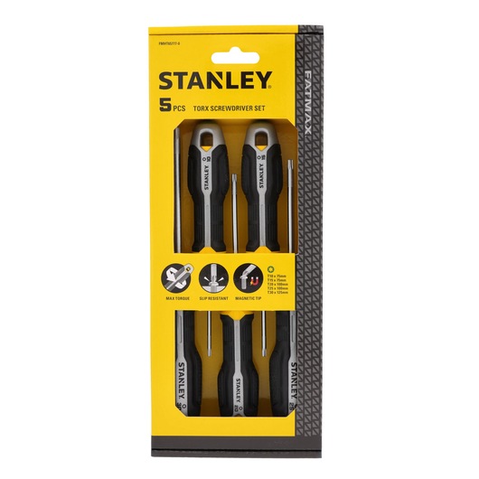 Conjunto Chaves de Fenda STANLEY® Torx® T10, T15, T20, T25, T27, T30 y T40 - 7 Peças