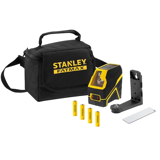 Nível laser de linhas vermelhas em cruz STANLEY® FATMAX® Pilhas alcalinas