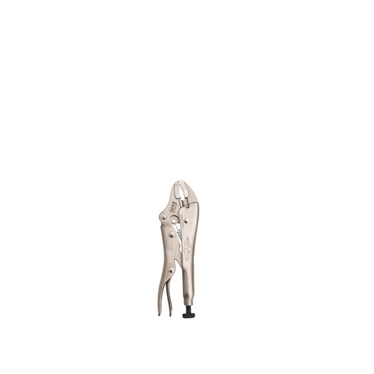 STANLEY FMHT84904-0 locking pliers, silver, angled left, on white background.