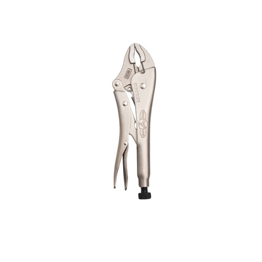STANLEY FMHT84906-0 locking pliers, silver metal finish, product photo on white background.