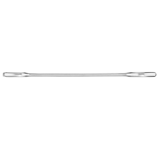 STANLEY FMMT13071-0 silver double-ended pry bar, front angle, hand tool photography