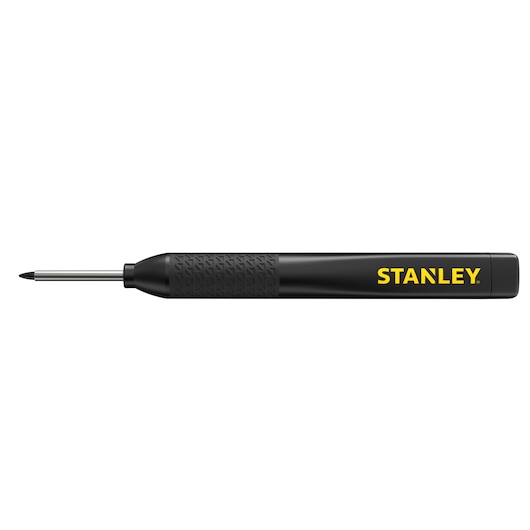 STANLEY STHT47004-0 black grip punch tool, product side view on white background.