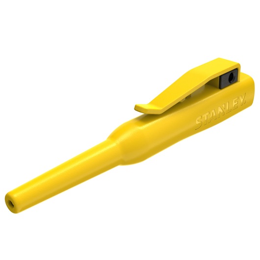 STANLEY STHT72001 insulated yellow test probe, side angle on white background.