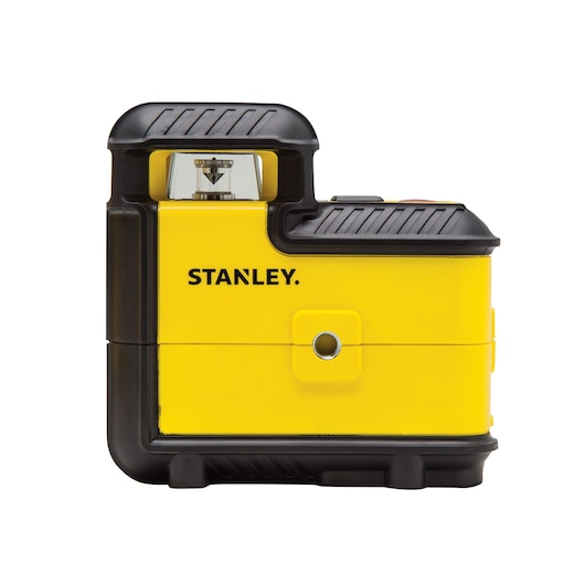 STANLEY STHT77504-1 yellow and black laser level, product side view, photography