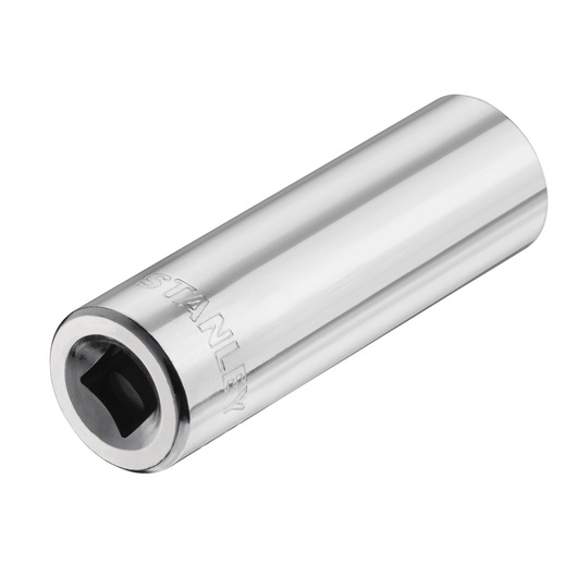 STANLEY STMT86099-0 chrome deep socket tool, product angle on white background.