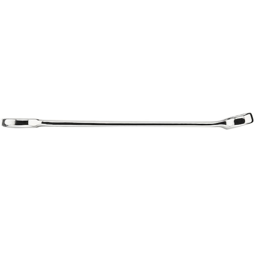 STANLEY STMT95789-0 double box-end wrench, chrome finish, flat side angle, product photo on white background.